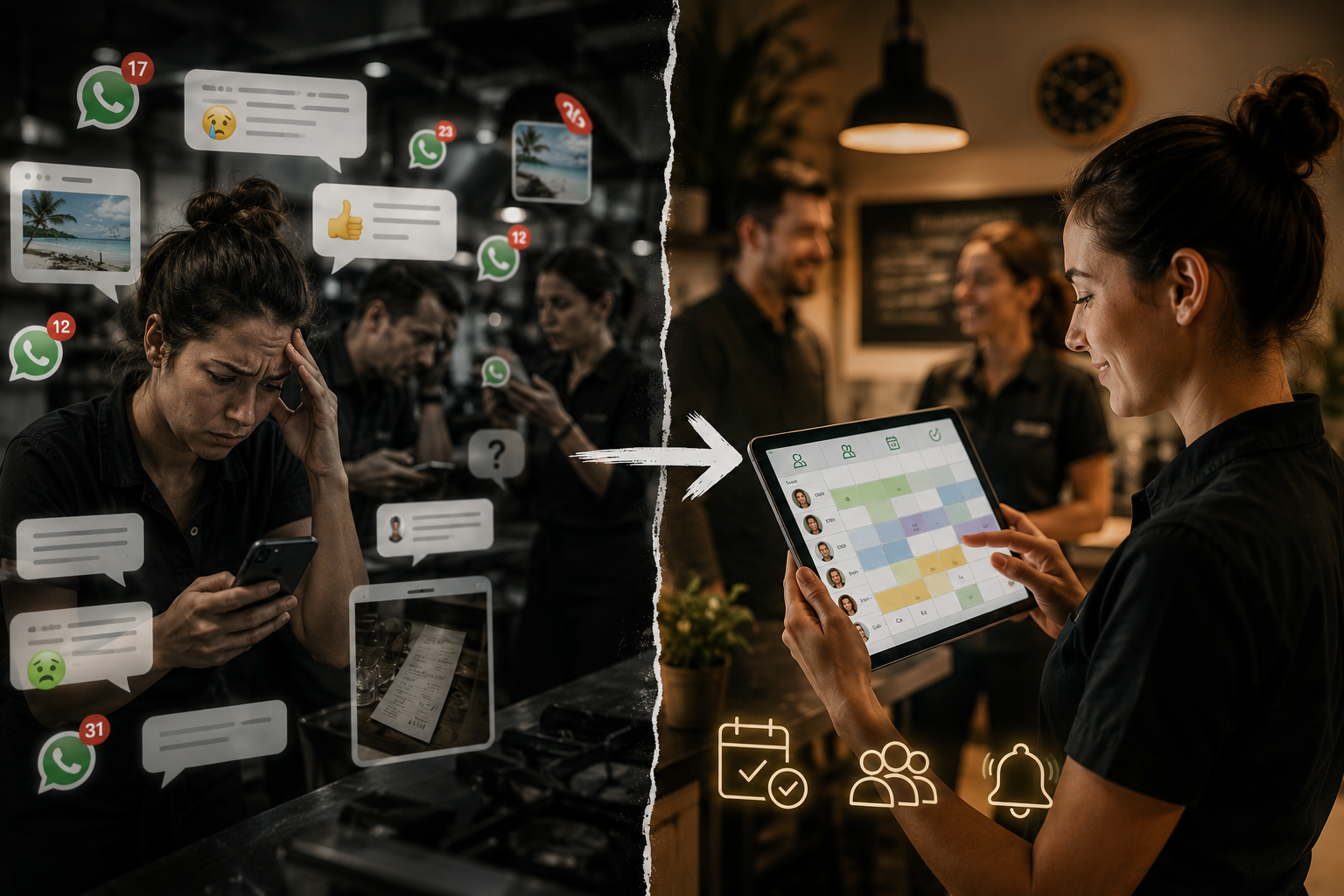 Schichtplanung über WhatsApp und ihre Grenzen